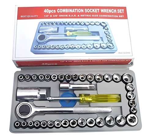 Hardware Tools - Multipurpose 40 in 1 Screwdriver Socket Set and Bit Tool Kit Set